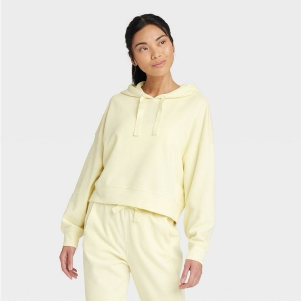 all in motion Pale Yellow Hooded Sweatshirt